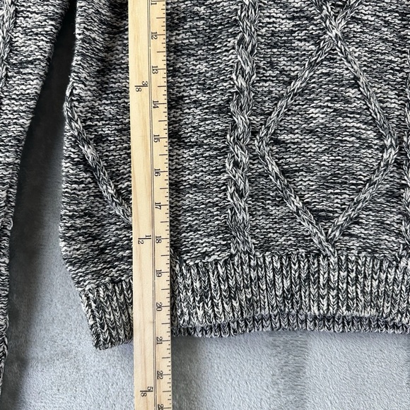 Banana Republic Sweater Women's S Black White Ribbed Knit - Picture 7 of 9